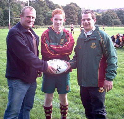 Presentation to Heath RUFC Jnr
